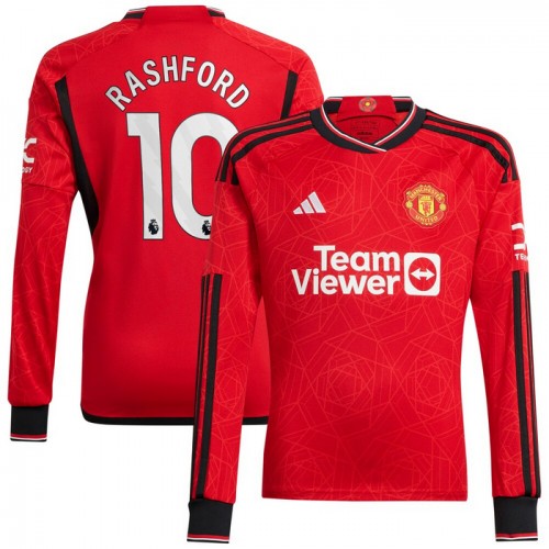 Nogometni Dresovi Manchester United Rashford 10 Domaći 2023-24 Dugi Rukav Nogometni Dresovi Manchester United Rashford 10 Domaći 2023-24 Dugi Rukav